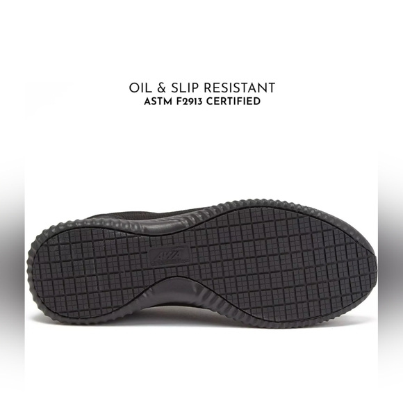 Avia Slip-Resistant Black Sneakers - Picture 4 of 14